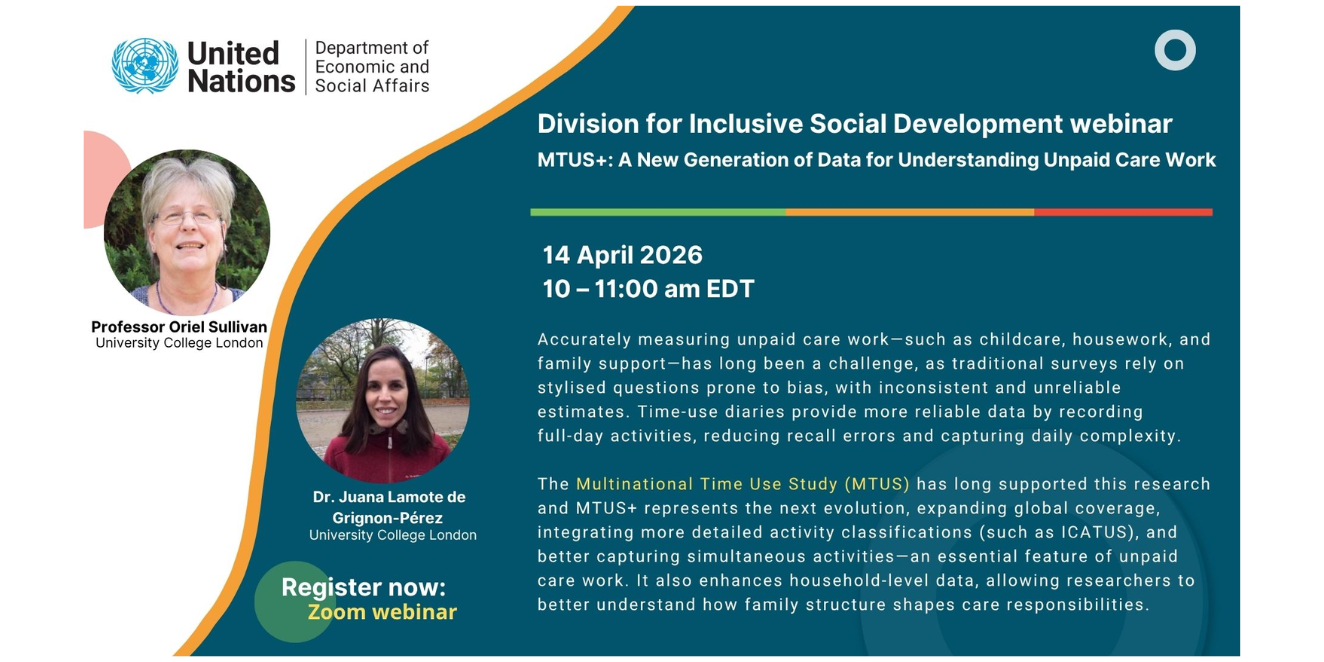 UN Division for Inclusive Social Development webinar 